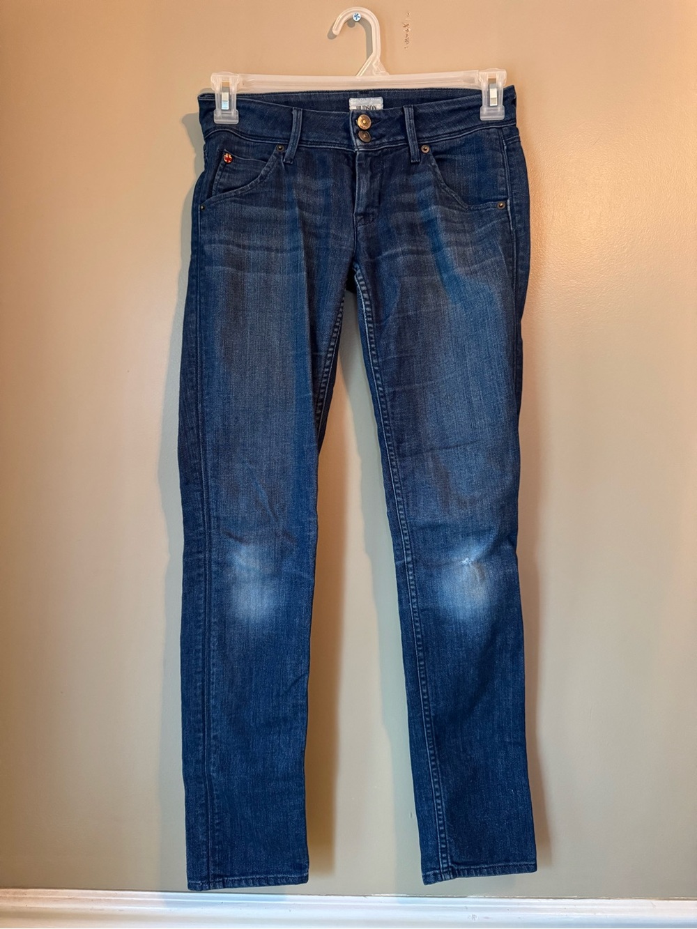 Hudson Jeans Women's Skinny Dark Blue Stretch Denim size 25